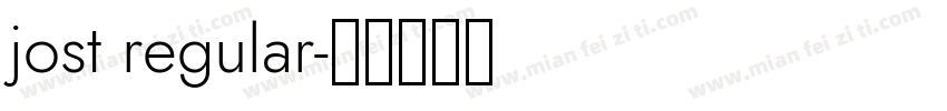 jost regular字体转换
